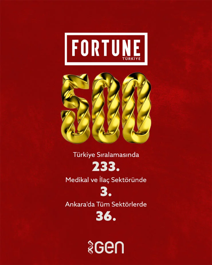 GEN Fortune 500 Türkiye Listesinde!